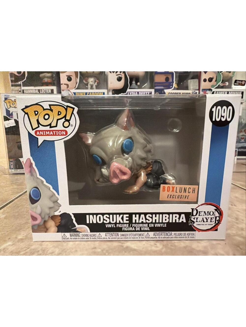 Funko Pop! Demon Slayer Inosuke Hashibira #1090 Exclusive In Soft Protector